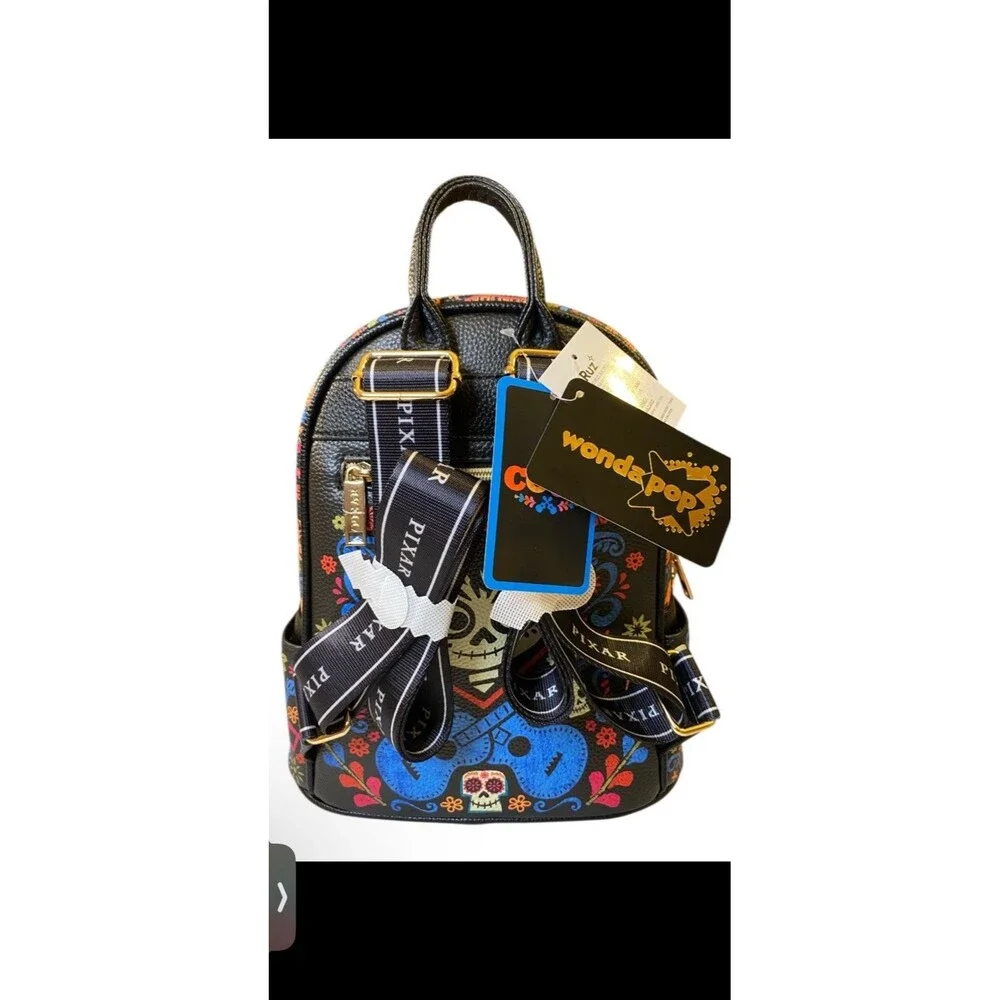 Loungefly Disney Pixar Coco Miguel Ernesto Hector Mini Backpack Brand New
